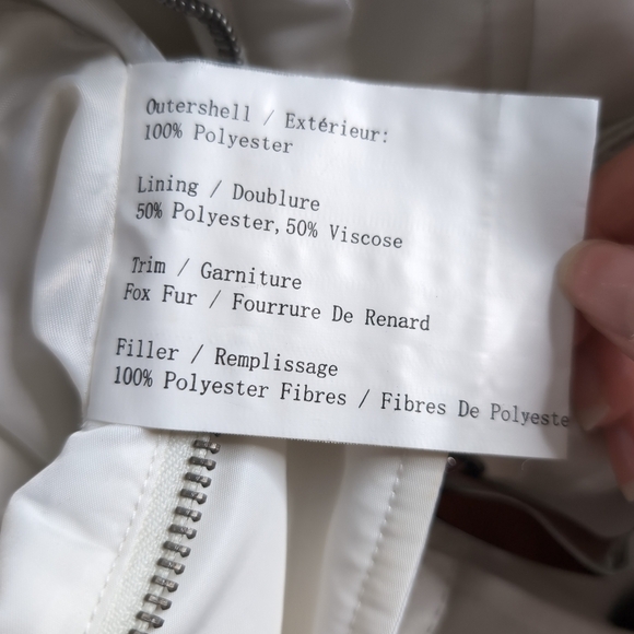 Athabasca Softwear REAL Fox Fur Winter Jacket with Belt, Size S - Picture 10 of 11